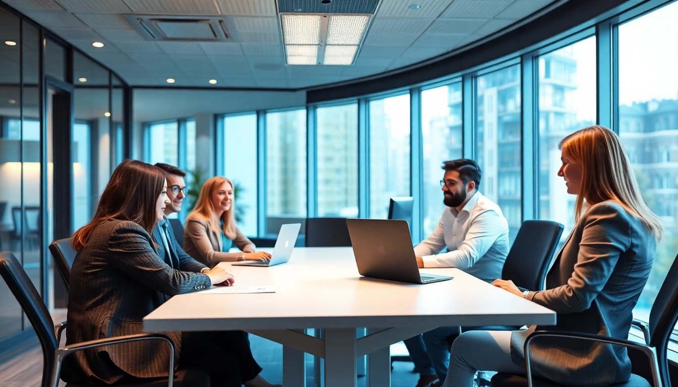 Interaktive Sitzung mit einem Headhunter IT zur Rekrutierung qualifizierter IT-Experten.