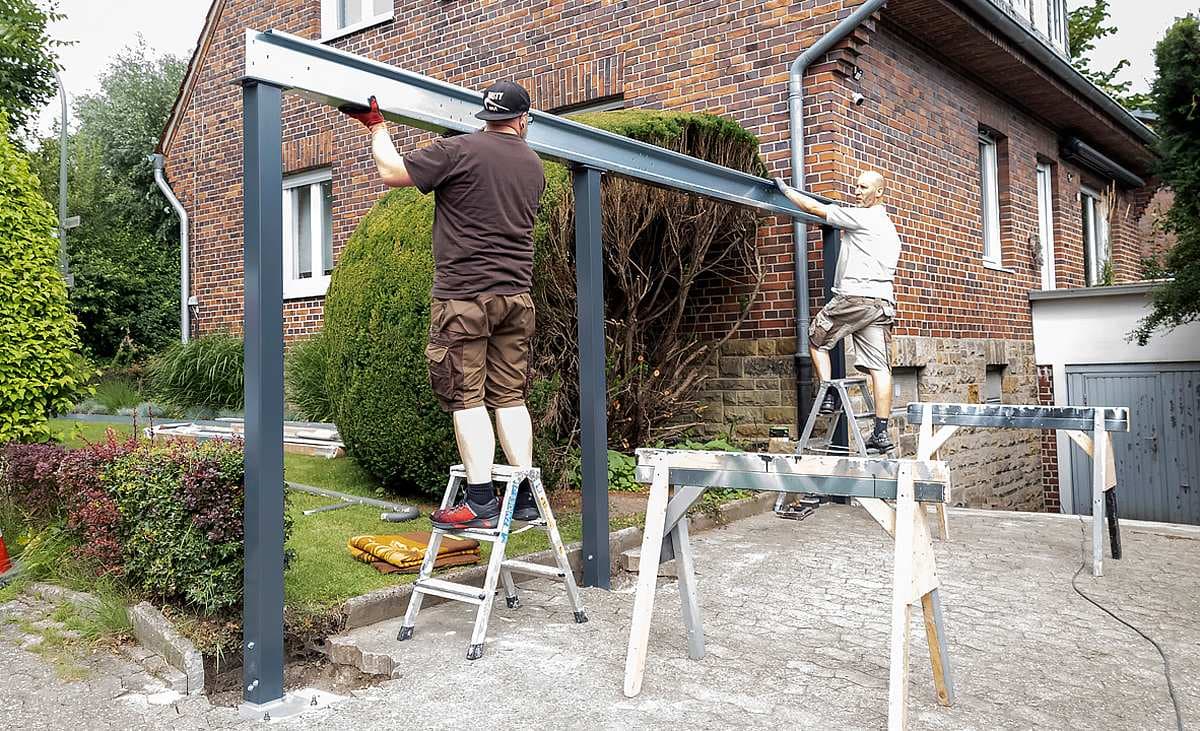 Carport Überdachung aus robusten Materialien für langlebigen Schutz