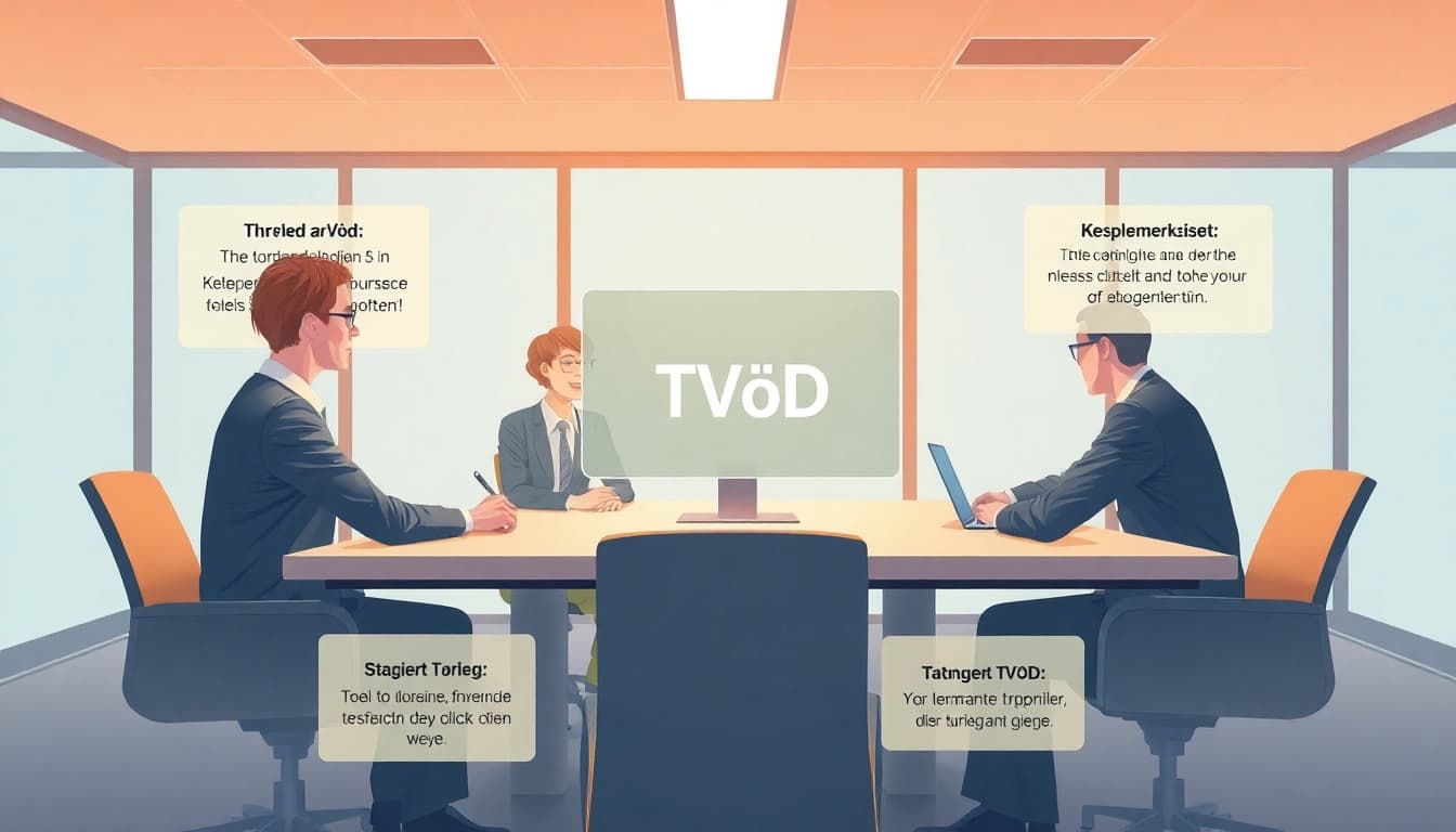 Visualisieren Sie die Zusammenarbeit für den TVöD in einem modernen Büro, wo Mitarbeiter aktiv interagieren.
