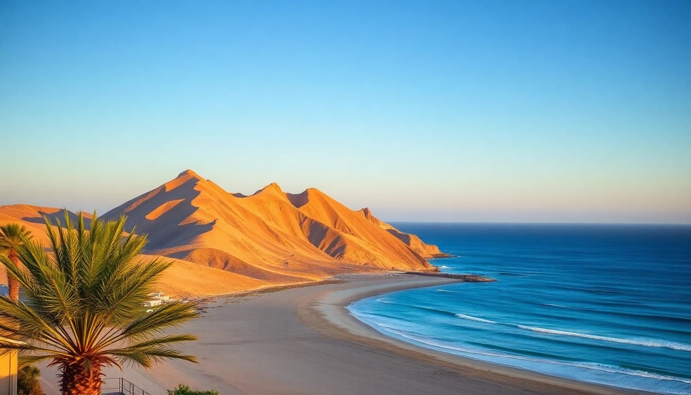 Erkunde die beeindruckenden Sehenswürdigkeiten Fuerteventuras, einschließlich der Dünen von Corralejo im Abendlicht.