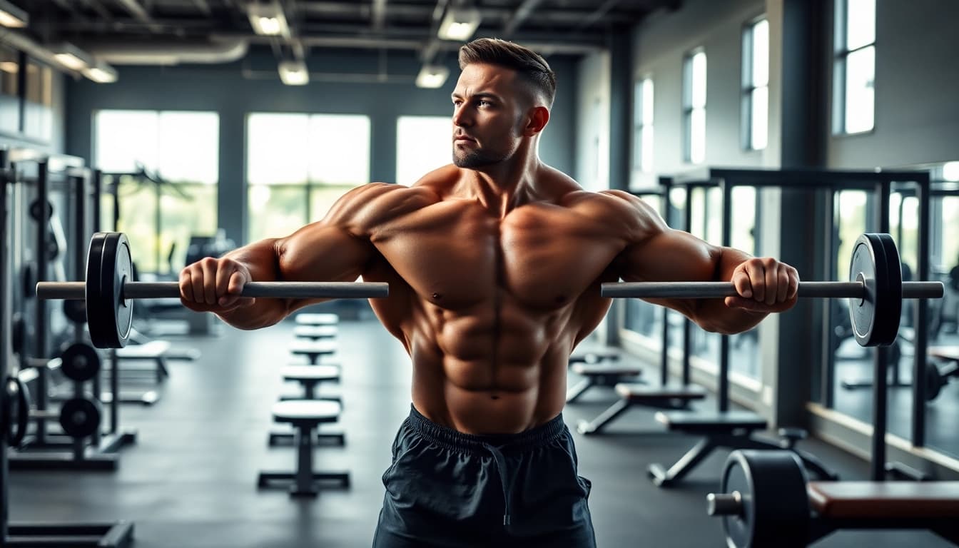 Trenbolon preis auf einem Gym-Bild mit einem muskulösen Bodybuilder im Fokus.