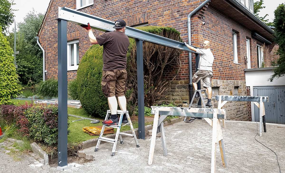 Carport Überdachung aus robusten Materialien für langlebigen Schutz