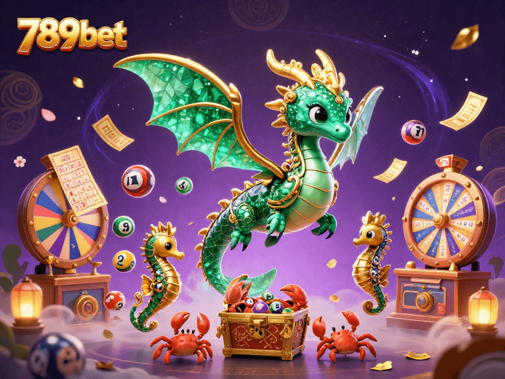 Experience the thrill of 789bet with vibrant lottery balls and colorful game elements.