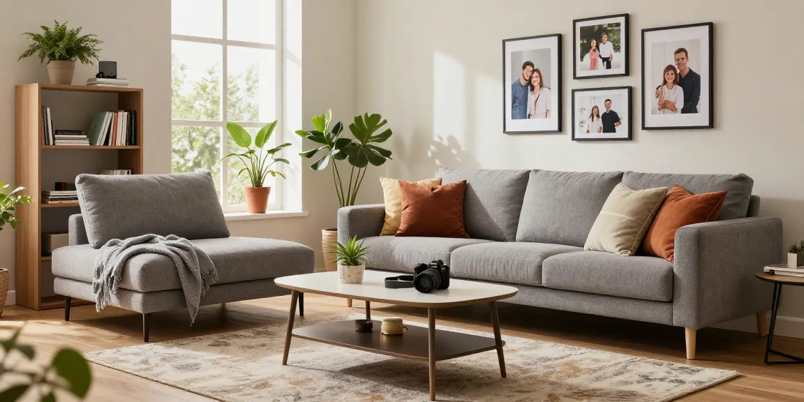 Gemütliches Wohnzimmer mit stilvollen Möbeln für Möbel online bestellen in freundlicher Atmosphäre.