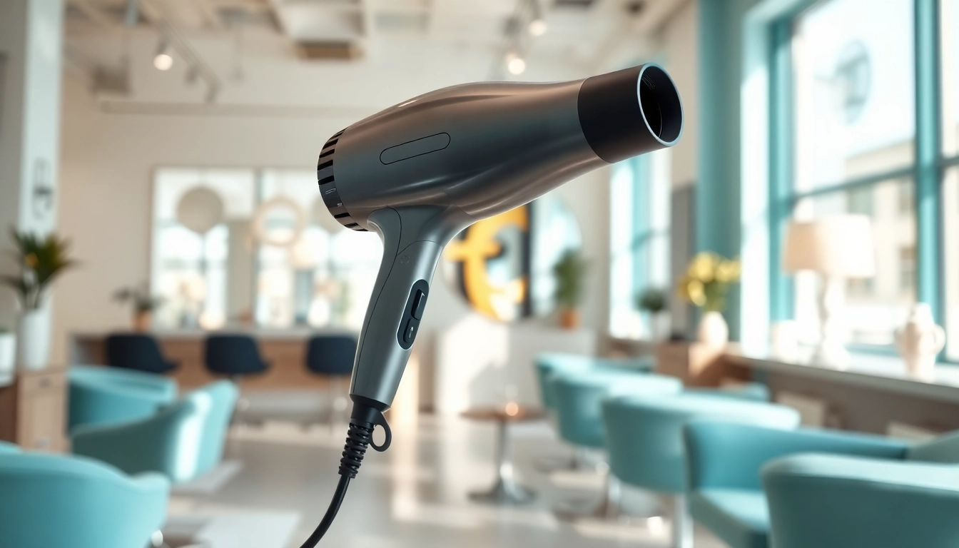 Laifen haartrockner präsentiert in einem modernen Salon-Setting mit stilvollem Design.