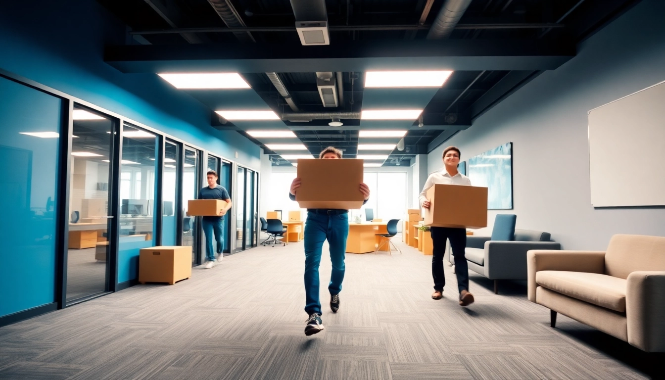 Efficient büroumzug potsdam with experienced movers organizing office relocation.
