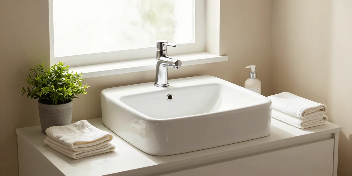 wastafelmeubel 60 cm in een elegante badkameromgeving met natuurlijk licht, dat functionaliteit en stijl versterkt