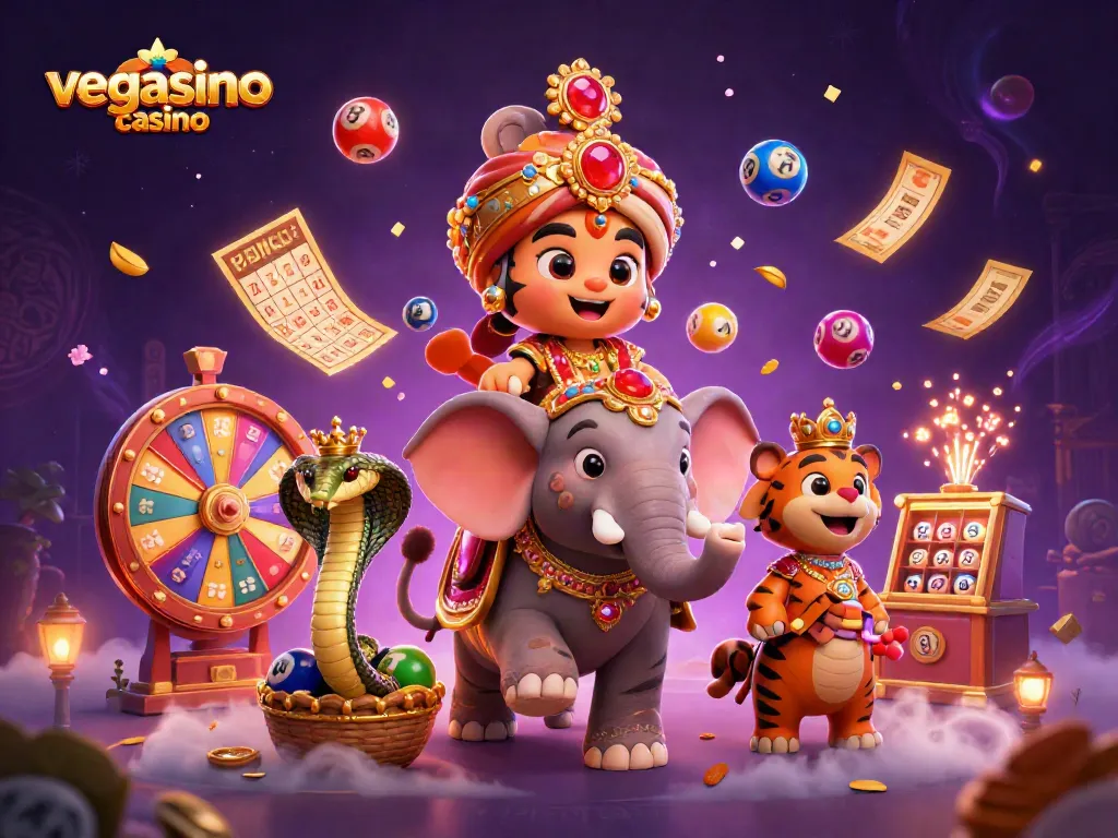 Experience the excitement of vegasino casino with vibrant lottery games and dynamic characters.