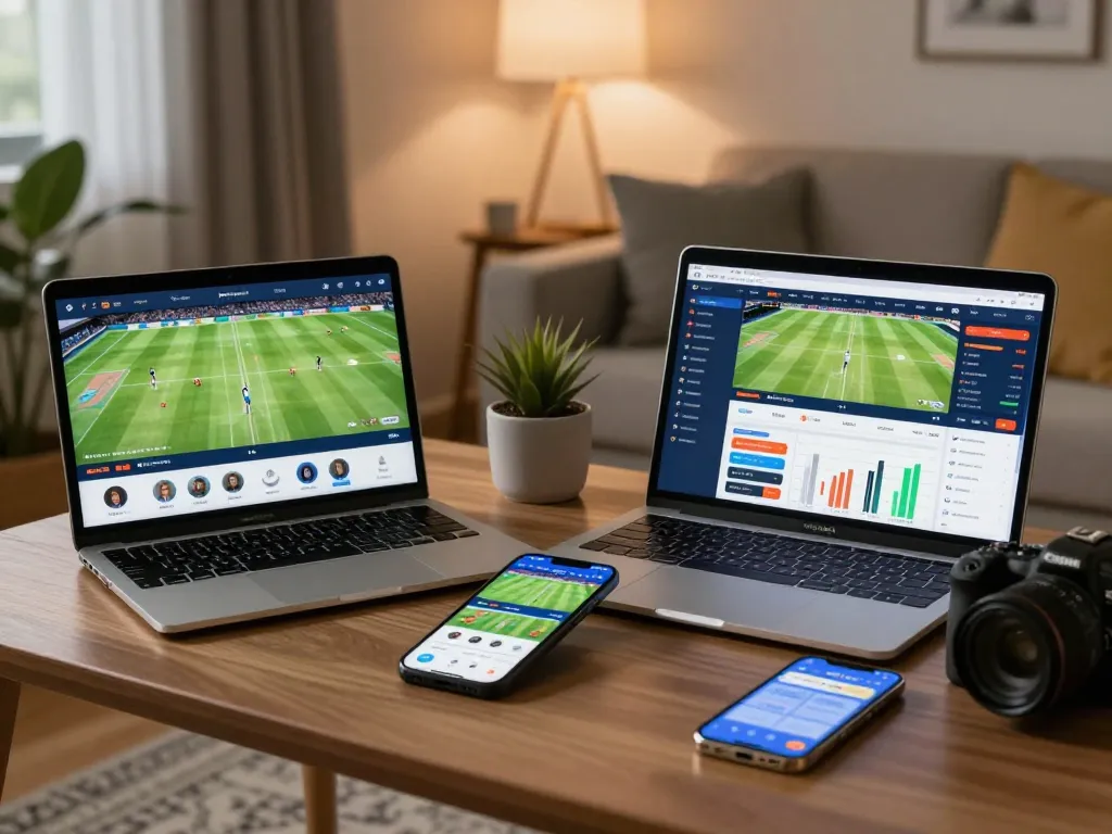 Engage in soi kèo bóng đá with a dynamic online betting setup featuring live match updates