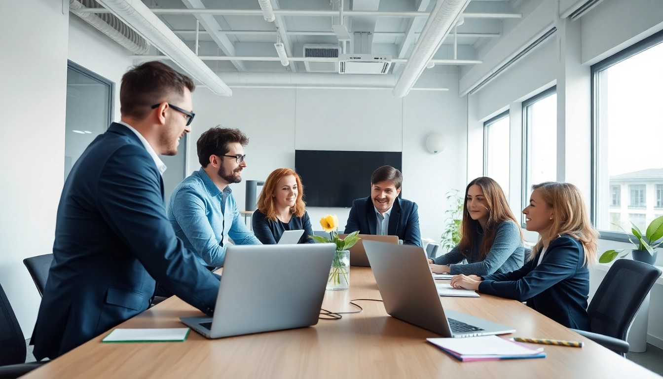 Optimieren Sie Alternativen zu Headhunting mit einem modernen Team in strategischer Besprechung.