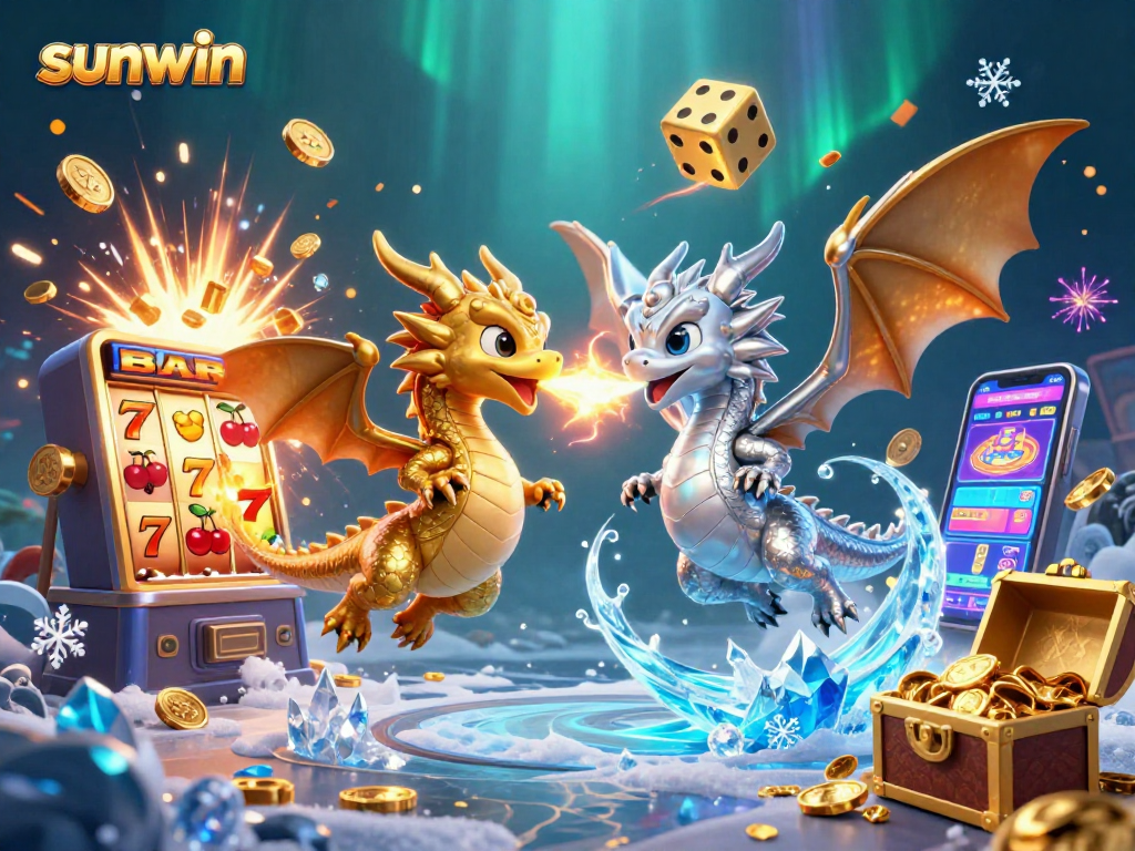 Experience the excitement of sunwin with engaging gameplay and stunning visuals featuring dragons and jackpots.