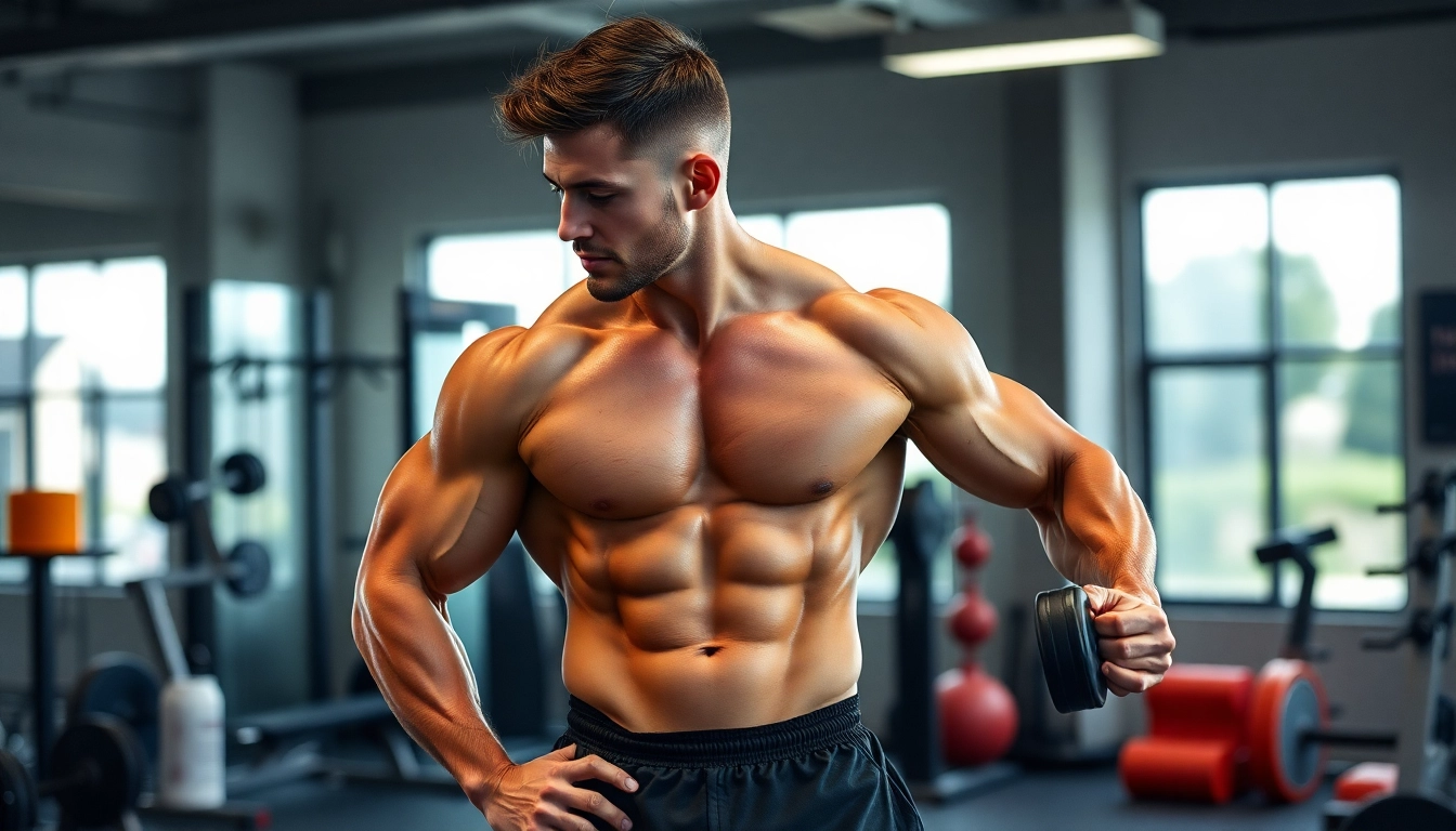 Fitnessaufnahme mit Unique Pharma Steroids für leistungssteigernde Effekte.