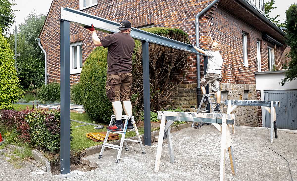Carport Überdachung aus robusten Materialien für langlebigen Schutz