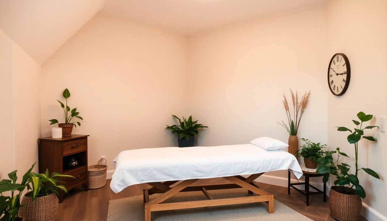 Beruhigender Behandlungsraum für Osteopathie Berlin mit entspannender Atmosphäre.