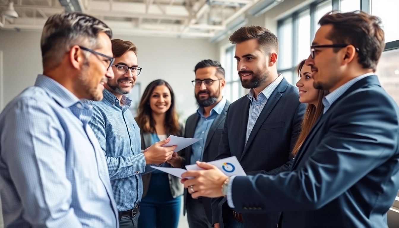 Headhunter Ingenieure beraten Ingenieure in einem modernen Büro.