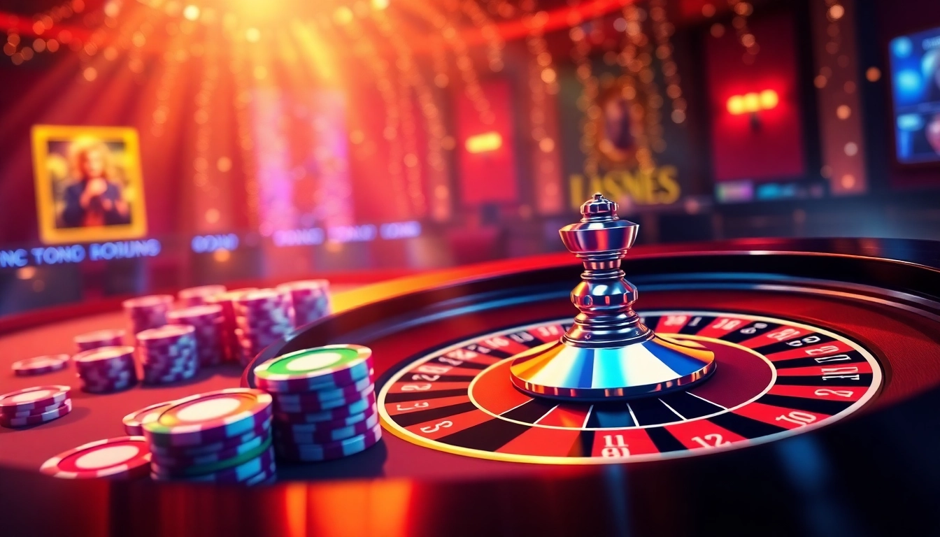 Claim new no deposit casino bonus codes Germany with vibrant casino chips and roulette table in the background.