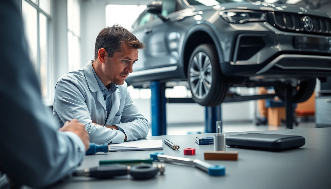 Kfz Sachverständiger Augsurg bewertet das Gutachten eines Fahrzeugs.