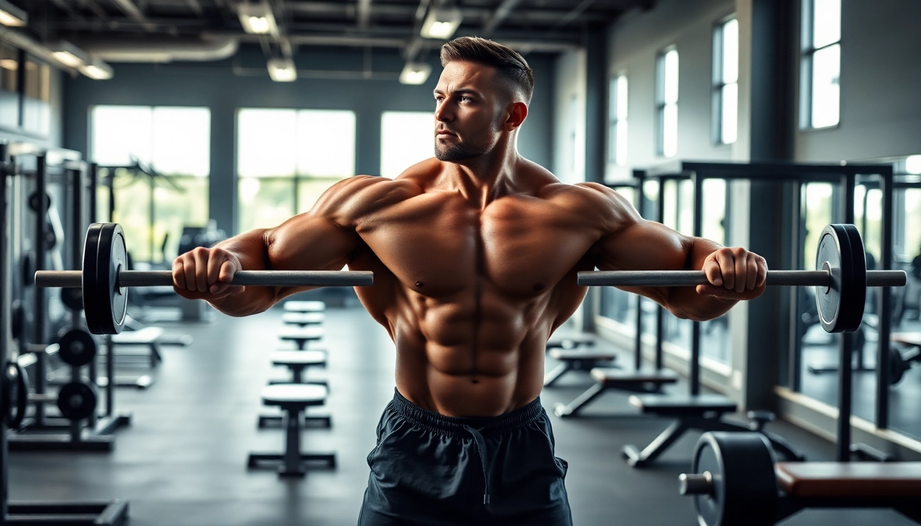 Trenbolon preis auf einem Gym-Bild mit einem muskulösen Bodybuilder im Fokus.