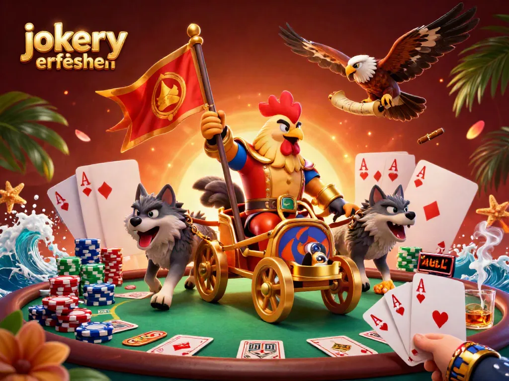 Experience thrilling gameplay at Jokery Casino, featuring a vibrant casino scene with rich details.