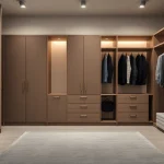 Showcase premium kleiderbügel with elegant wooden finish to enhance wardrobe organization.