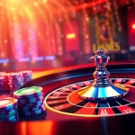 Claim new no deposit casino bonus codes Germany with vibrant casino chips and roulette table in the background.