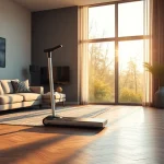 Use the staubsauger efficiently to remove dust and allergens from a clean and modern living room.