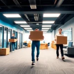 Efficient büroumzug potsdam with experienced movers organizing office relocation.