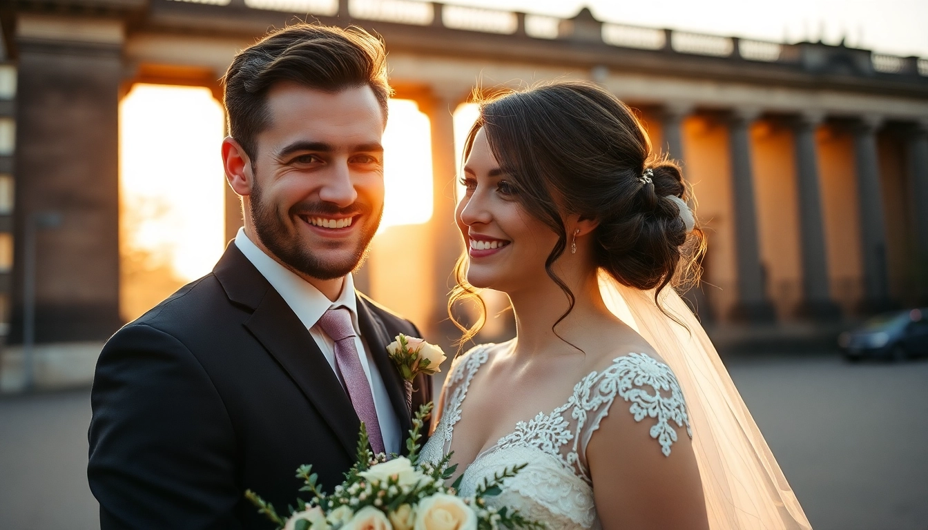 Hochzeitsfotograf Berlin, fängt emotionale Momente eines Brautpaares in der Berliner Kulisse ein, authentische, stimmungsvolle Aufnahmen.