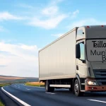 Transportieren Sie Ihre Waren effizient mit Teilladung München Berlin – Umzugswagen auf der Autobahn.