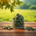 Entdecken Sie die Premium-Kratom-Qualität von https://www.kratombird.de in einer eleganten Verpackung auf einem Holztisch.