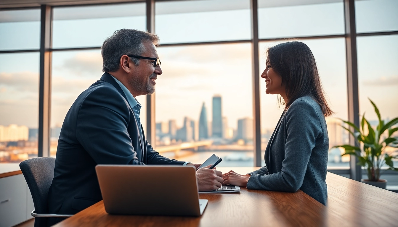 Headhunter Essen interview scene capturing a professional interaction.