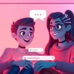 Engage in playful conversations through vibrant porn ai chat avatars in a cozy digital chat room.