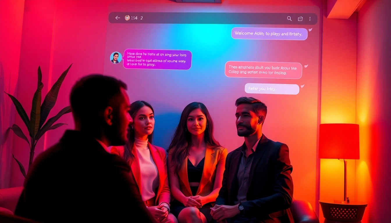 Engaging chat interface showcasing AI-driven adult interactions highlighting free sex ai themes.