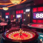 Gambling excitement at 88i casino with lively poker, blackjack, and roulette games.