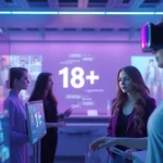 Engage with cutting-edge 18+ AI technology in a modern digital environment.