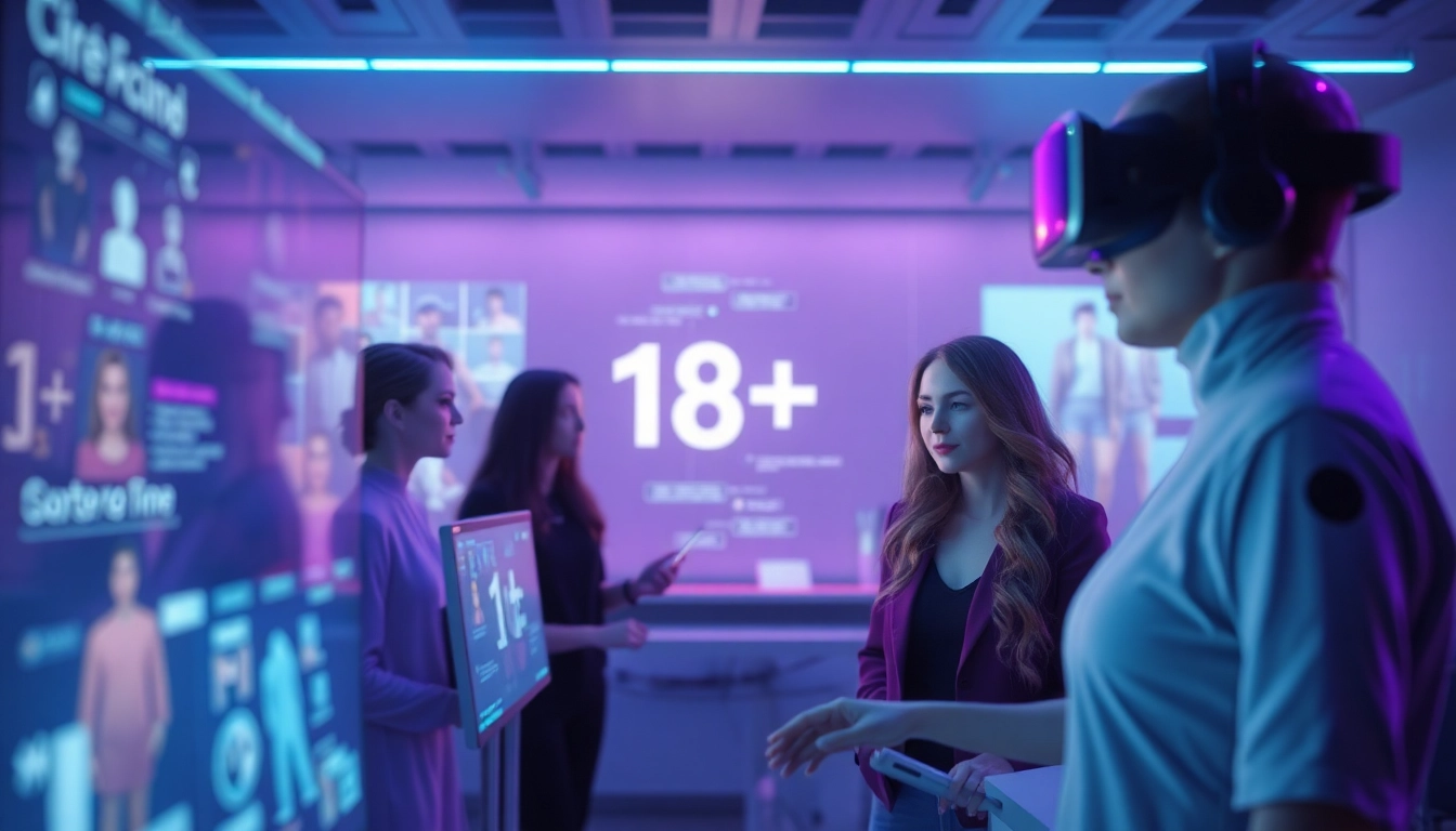 Engage with cutting-edge 18+ AI technology in a modern digital environment.