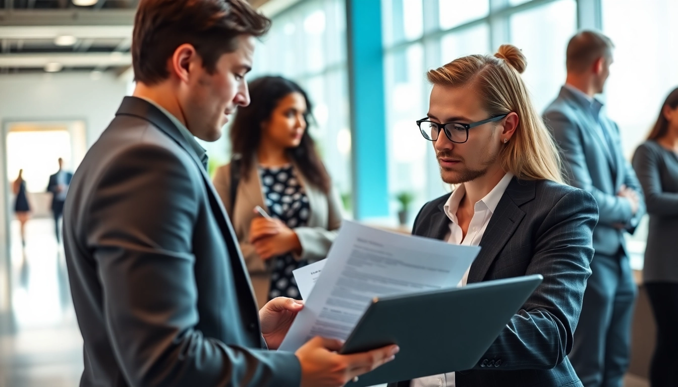 Headhunter IT berät Kandidaten in einer modernen Büroumgebung und fördert innovative Talente.