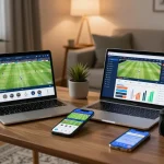 Engage in soi kèo bóng đá with a dynamic online betting setup featuring live match updates