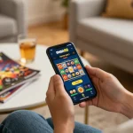 Engaging gameplay on man88 app shows a smartphone in action, highlighting strategic winning opportunities.