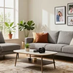 Gemütliches Wohnzimmer mit stilvollen Möbeln für Möbel online bestellen in freundlicher Atmosphäre.