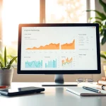 Evodrop Beobachter in einem modernen digitalen Marketing-Setup mit Analyse-Tools.