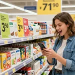 Discovering Aldi Wochenangebote through vibrant store promotions and discounts.