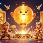 Engage with แบรนด์ F168 in an animated casino scene teeming with gold treasures and vibrant gaming action.