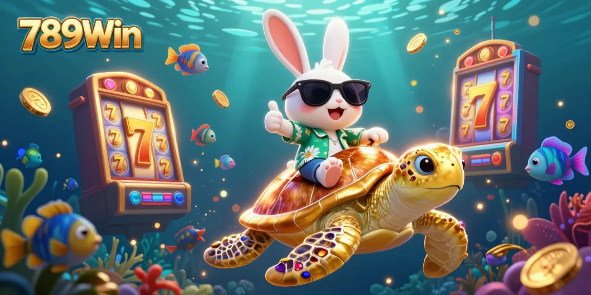 Experience the thrill of 789Win's vibrant slot games with colorful characters and casino elements.