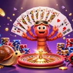 Experience the zoccer casino willkommensbonus with vibrant characters and exciting gaming elements in this dynamic illustration.